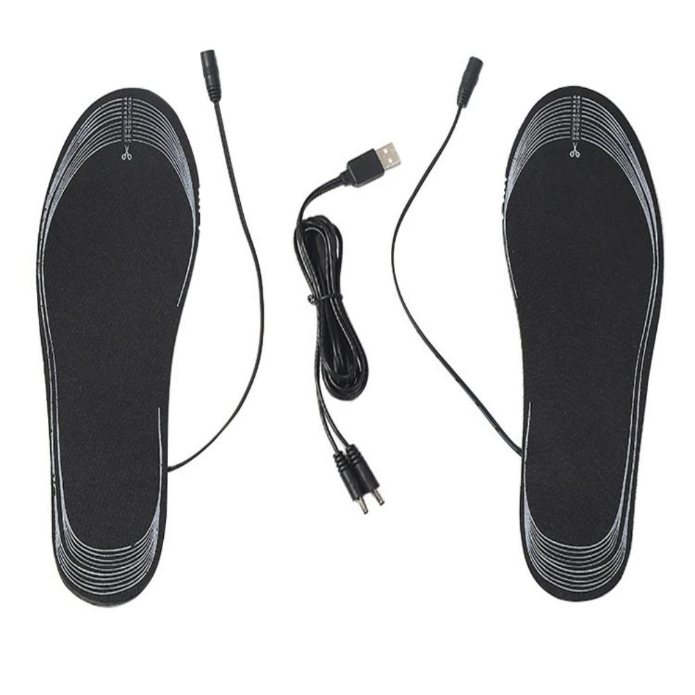 USB 전기 온열 신발 깔창, 겨울 야외 스포츠, USB 온열 신발 깔창
